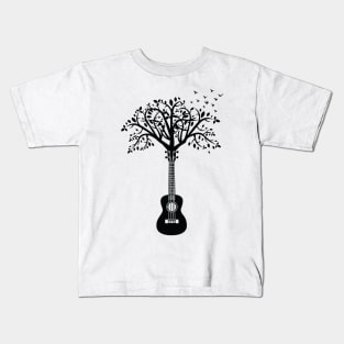 Ukulele Tree Light Theme Kids T-Shirt